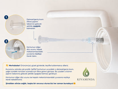 Dökme ve Püskürtme Özellikli Akıtmaz Cam Yağdanlık (450 mL)