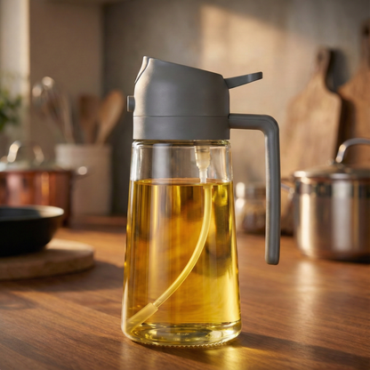 Dökme ve Püskürtme Özellikli Akıtmaz Cam Şişe