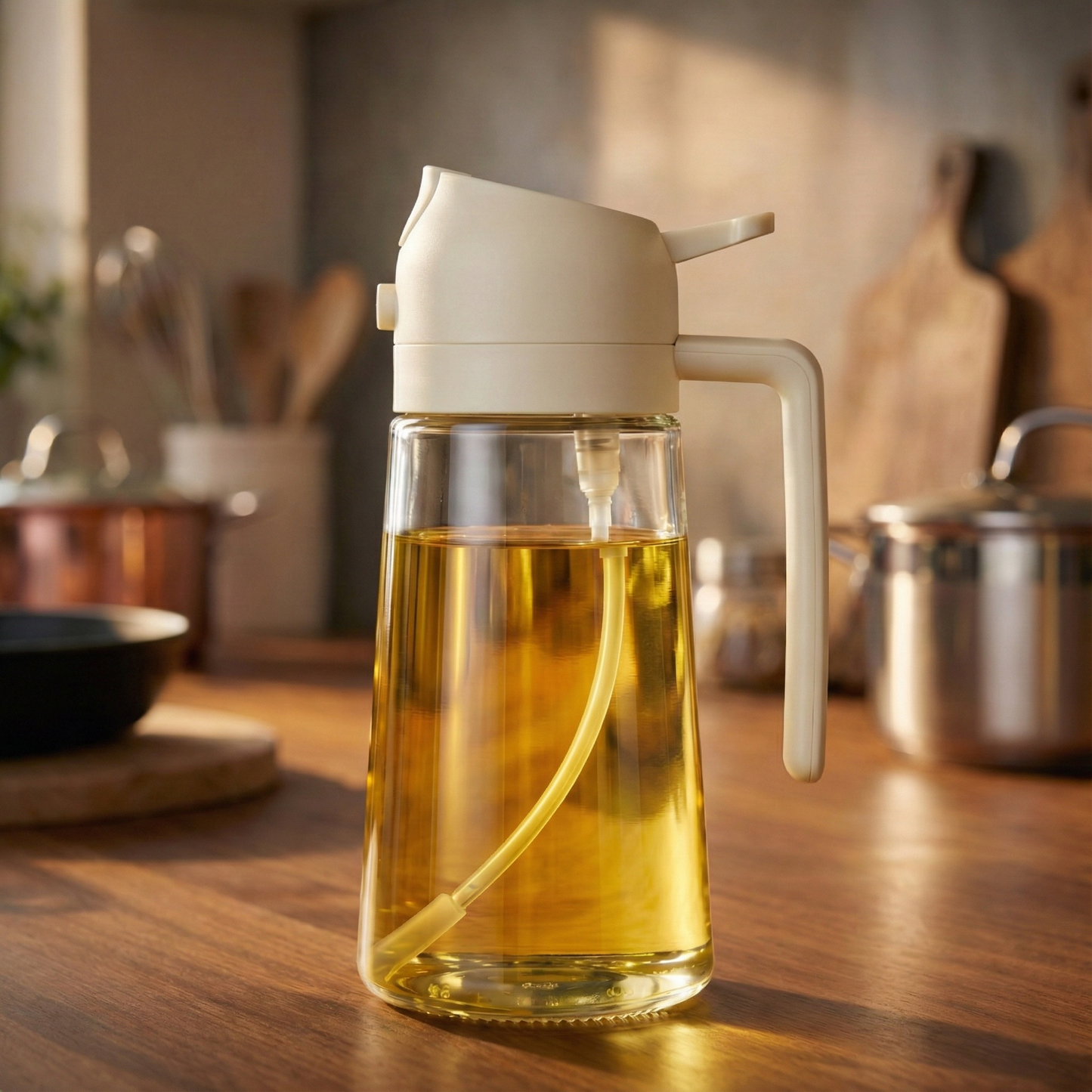 Dökme ve Püskürtme Özellikli Akıtmaz Cam Şişe