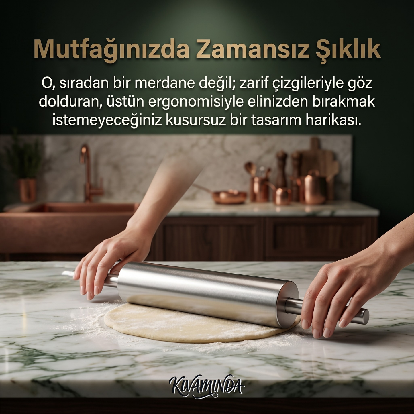 KIVAMINDA Paslanmaz Çelik Merdane