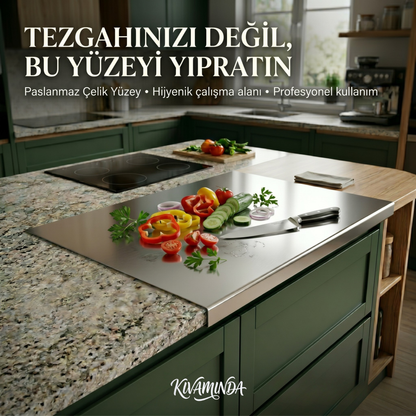 KIVAMINDA Paslanmaz Çelik Tezgahlık