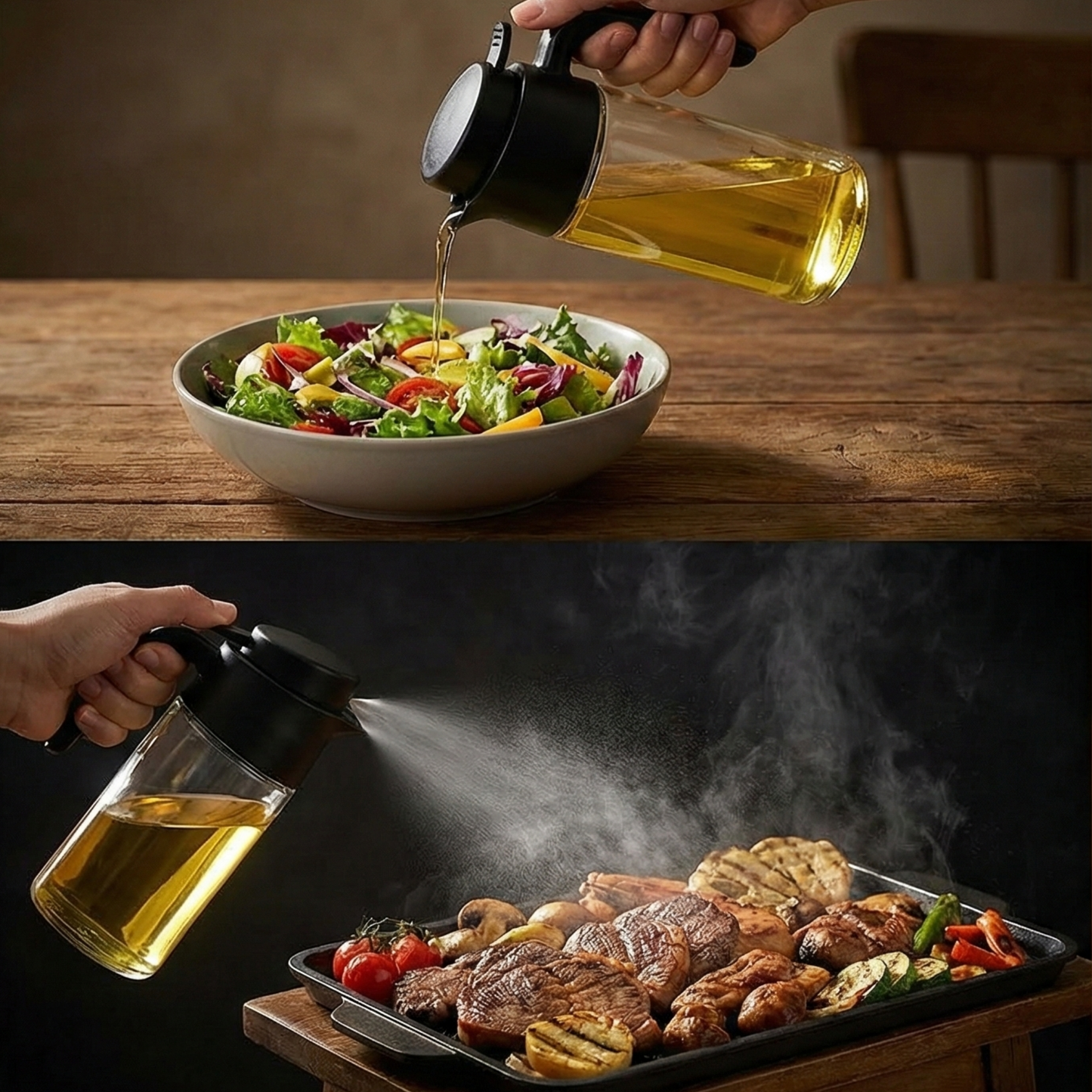 Dökme ve Püskürtme Özellikli Akıtmaz Cam Şişe