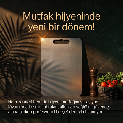 KIVAMINDA Paslanmaz Çelik Kesme Tahtası