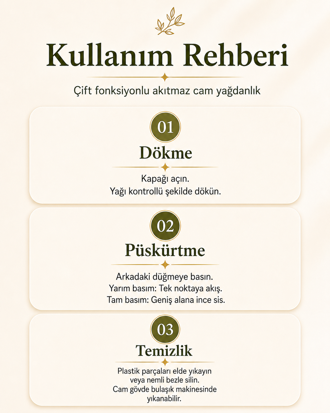 2'si 1 Arada Yağdanlık